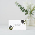 Black Rose Floral Business Card | Zazzle
