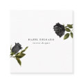 Black Rose Floral Business Card | Zazzle