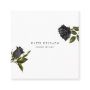 Black Rose Floral Business Card | Zazzle