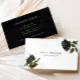 Black Rose Floral Business Card | Zazzle