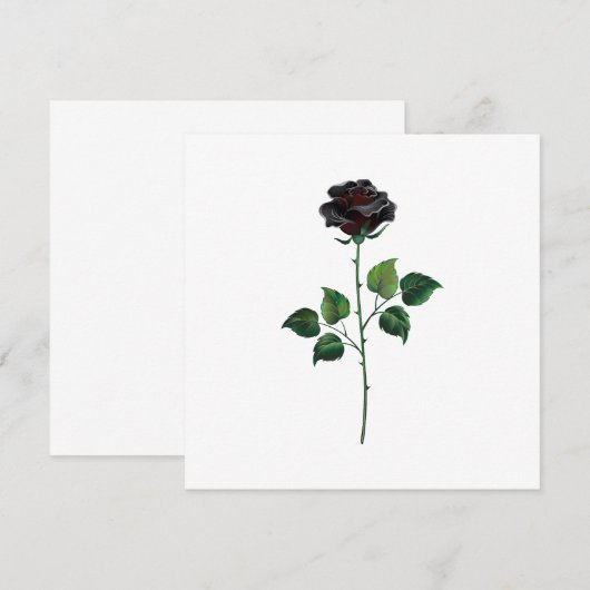Black rose flower (Front/Back)