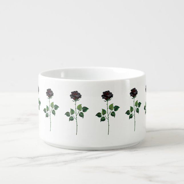 Black rose flower bowl (Center)