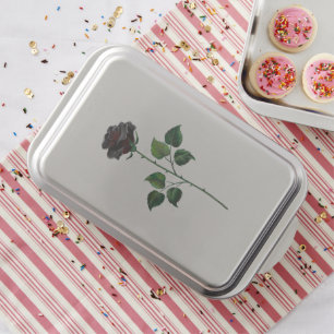 Black rose flower cake pan