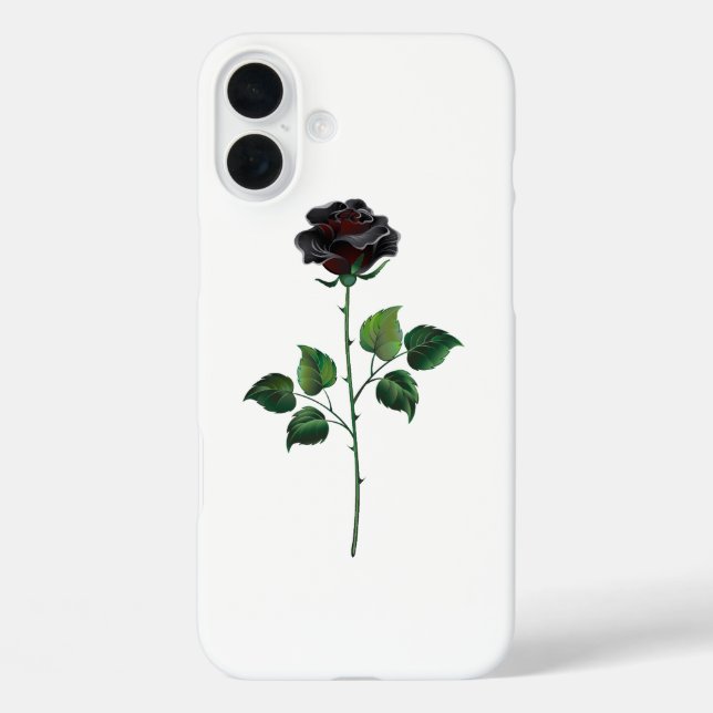 Black rose flower Case-Mate iPhone case (Back)