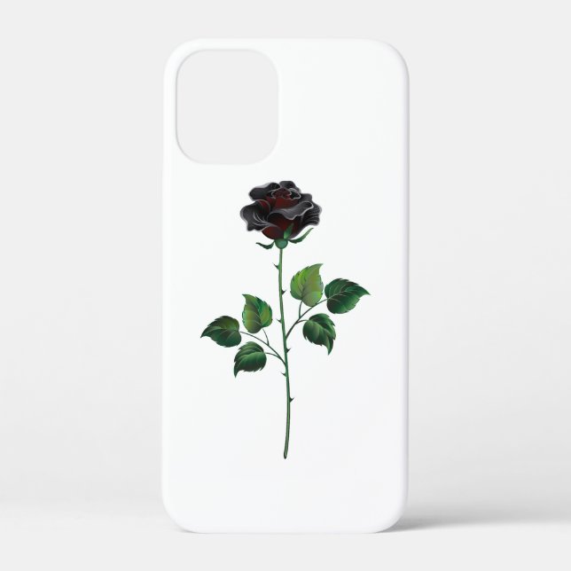 Black rose flower Case-Mate iPhone case (Back)