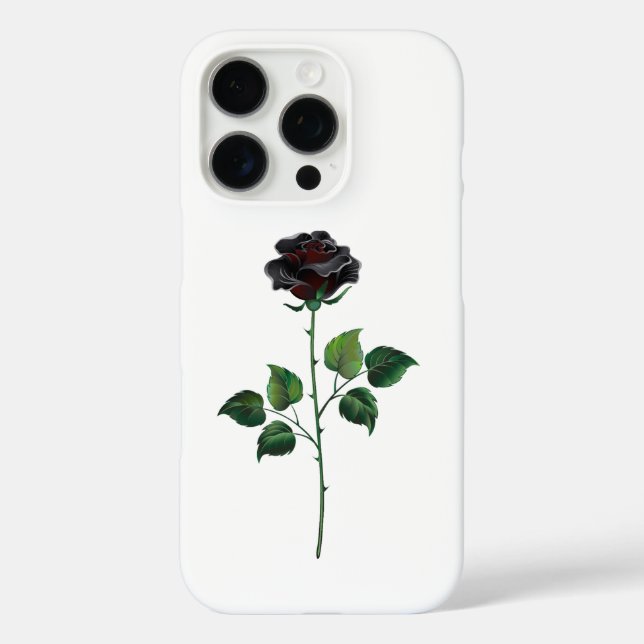 Black rose flower Case-Mate iPhone case (Back)