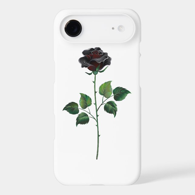 Black rose flower Case-Mate iPhone case (Back)