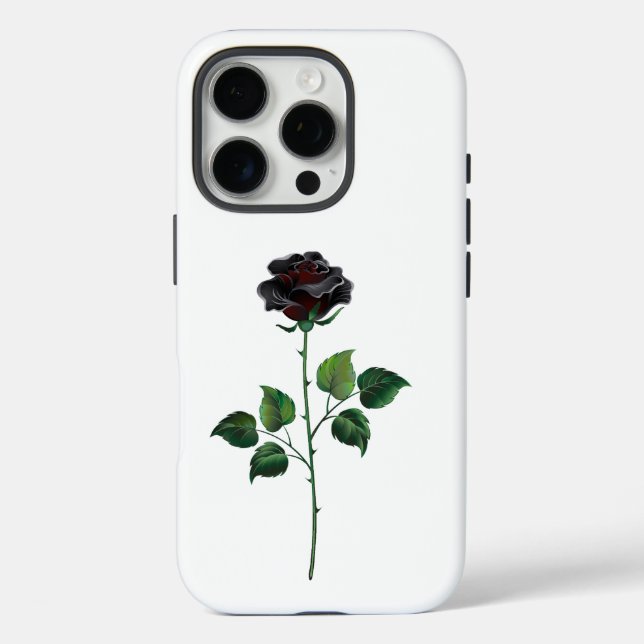 Black rose flower Case-Mate iPhone case (Back)