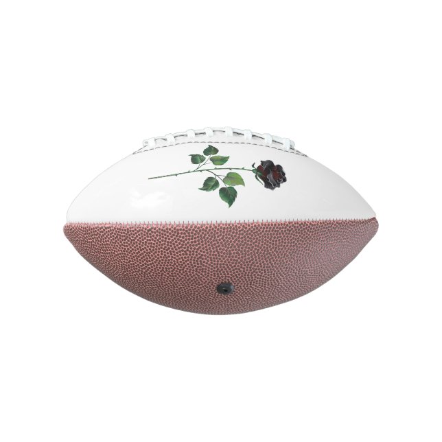 Black rose flower football (Rotated 270)