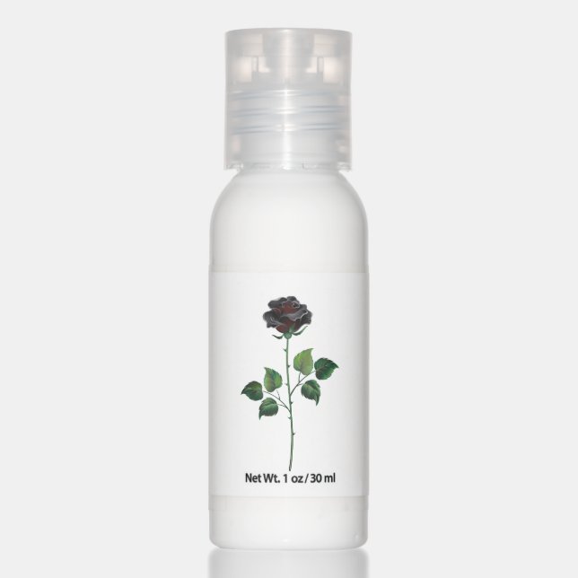 Black rose flower hand lotion (Front)