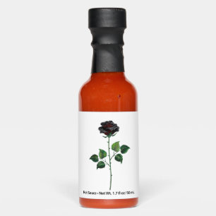 Black rose flower hot sauces