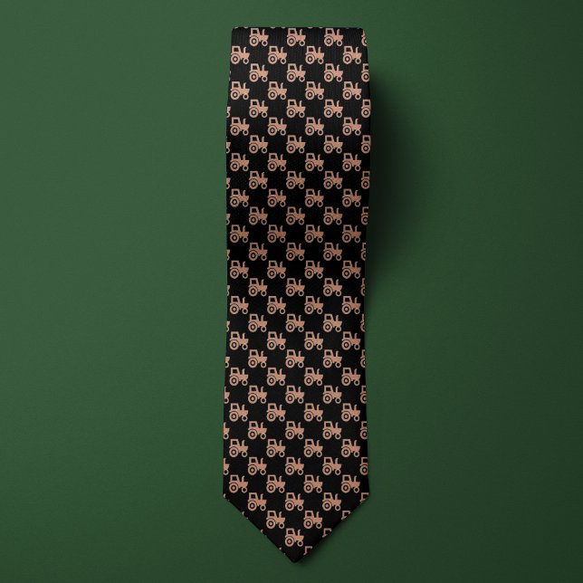 Black & Rose Gold Farmers Tractor Neck Tie (Creator Uploaded)