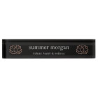 Black & Rose Gold Lotus Flower Logo