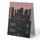 Black Rose Gold Sparkle Glitter Drips Price List
