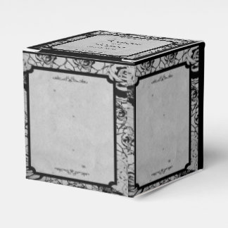 Black Rose Gothic Frame Wedding Favor Box