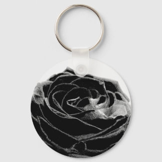 black rose keychain