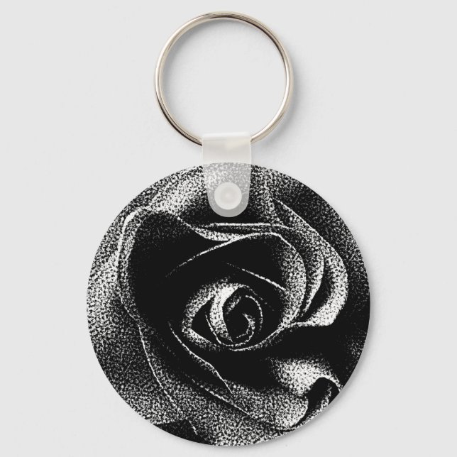 BLACK ROSE KEYCHAIN (Front)