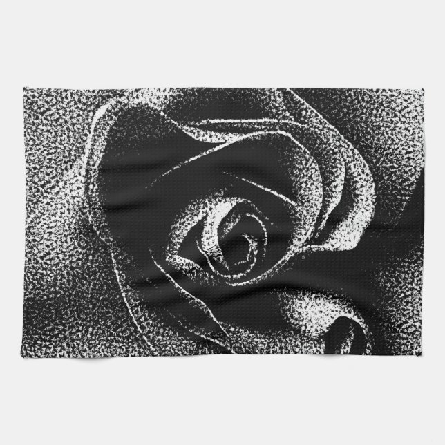 BLACK ROSE KITCHEN TOWEL (Horizontal)
