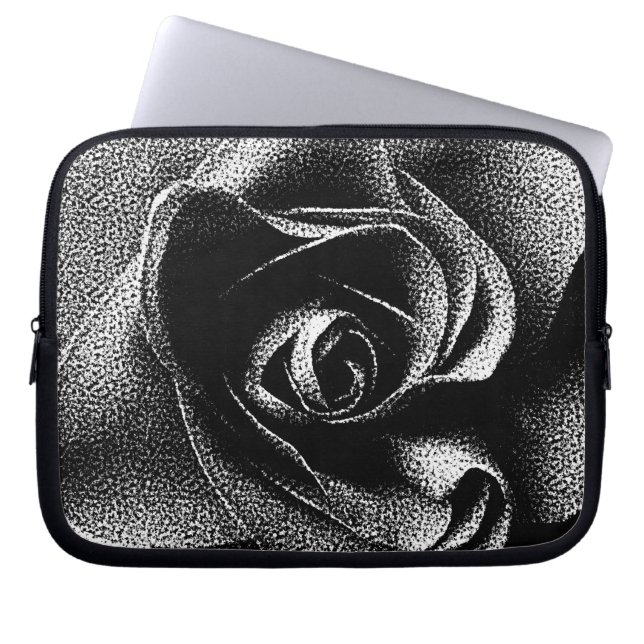 BLACK ROSE LAPTOP SLEEVE (Front)