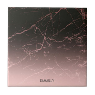 Black Rose Marble Ceramic Tile