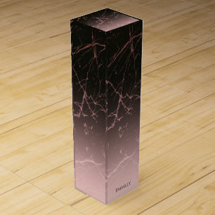 Black Rose Marble Wine Box