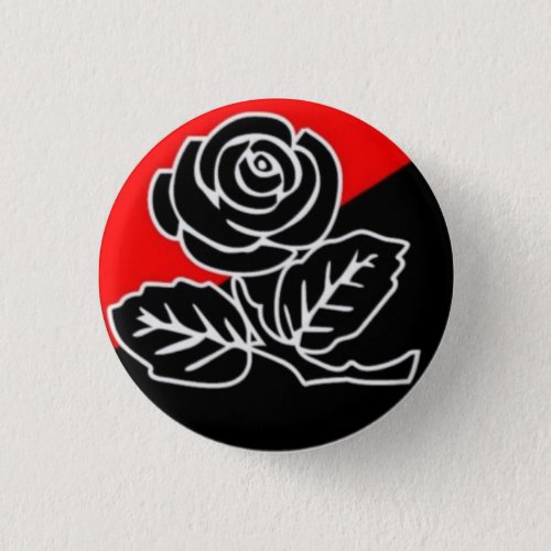 Black Rose of anarchism pin