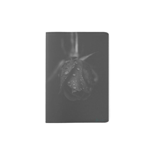 black rose passport holder (Front)