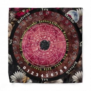Black Rose Pendulum Board Bandana