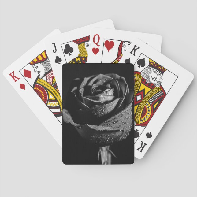 Black Rose Poker Cards (Back)