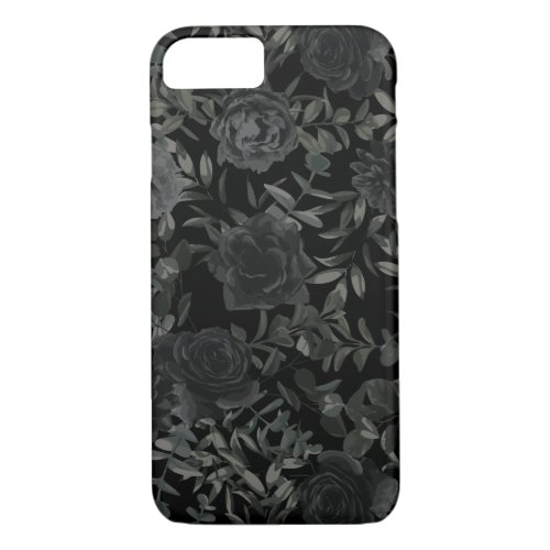 Black Rose Wedding Gothic iPhone 87 Case