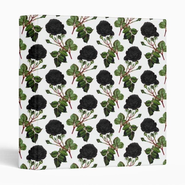 Black Roses 3 Ring Binder (Front/Spine)