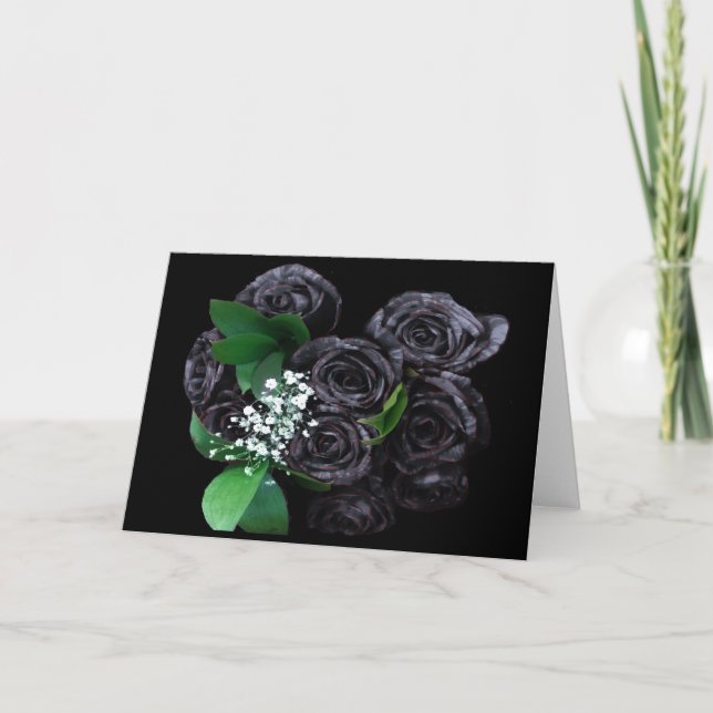 BLACK ROSES CARD (Front)