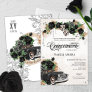 Black Roses Chicana Classic Lowrider Car Quince Invitation