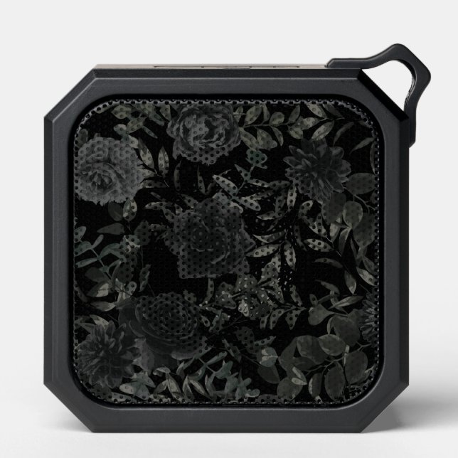 Black Roses Gothic Bluetooth Speaker (Front)