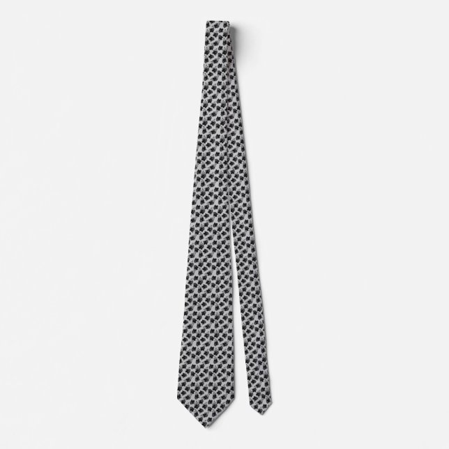 Black Roses Neck Tie (Front)