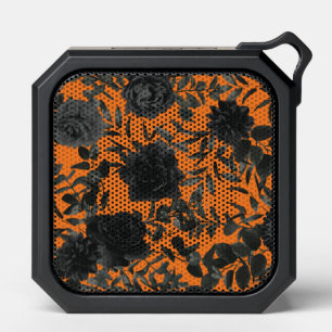 Black Roses Orange Gothic Bluetooth Speaker