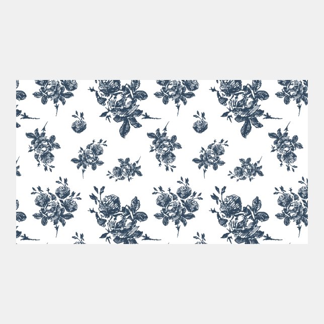 Black roses pattern virtual background (Front)
