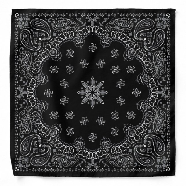Black Rosette Bandana (Front)