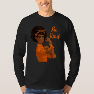 Black Rosie The Riveter Kindness  Afro Women Be Ki T-Shirt