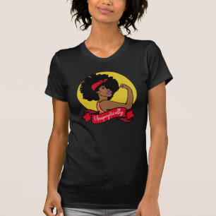 Black Rosie The Riveter Unapologetically Afro T-Shirt