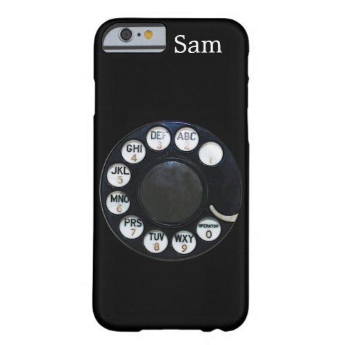 Black Rotary Dial iPhone 6 case