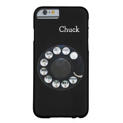 Black Rotary Phone iPhone 66S case