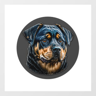 Black Rottweiler Wall Decal