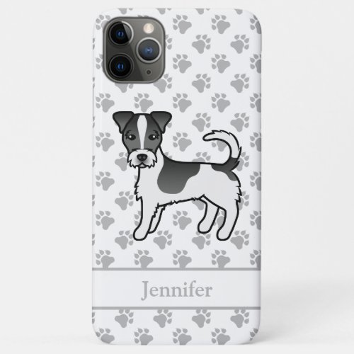 Black Rough Coat Jack Russell Terrier Dog  Name iPhone 11 Pro Max Case