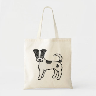 Black Rough Coat Parson Russell Terrier Dog Tote Bag