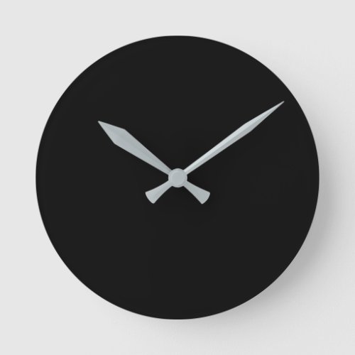 Black Round Clock