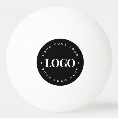Black Round Logo Custom Business Office Game Brand Ping Pong Ball