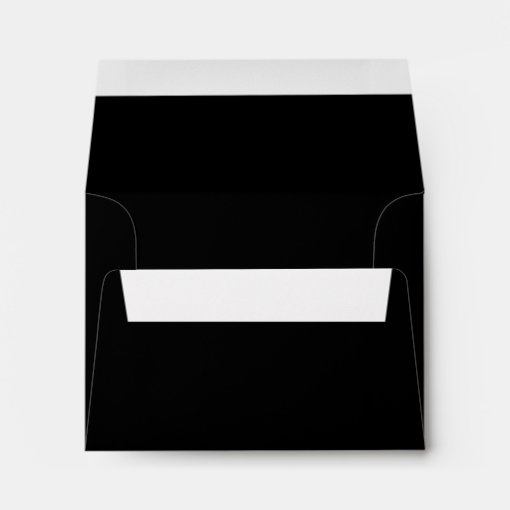 Black RSVP Wedding Envelope | Zazzle