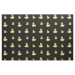 Black rubber duck pattern fabric