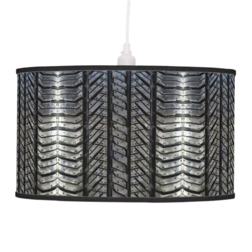 Black Rubber Tire Thread Texture Design Ceiling Lamp